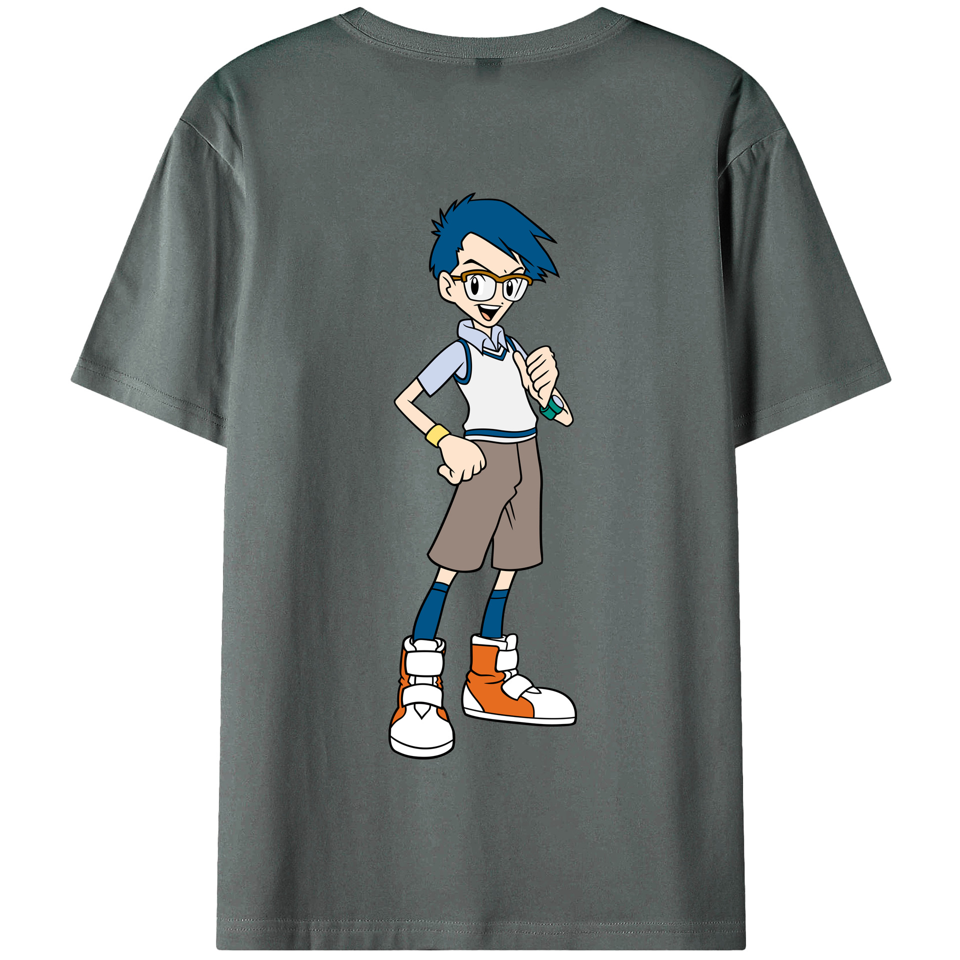 （画像用） Digimon デジタルモンスター/デジモン 綿100％半袖Tシャツ（背面プリント）
